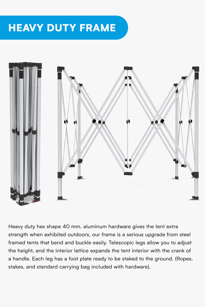10ft x 10ft Custom Canopy Tent Hardware Frame Only