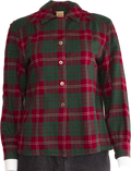 1940s Trimmingham's Red & Green Viyella Flannel Top   S