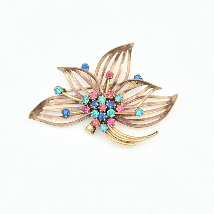 60s Charles Reiss Co. 1/20th 12k gf Burst Brooch