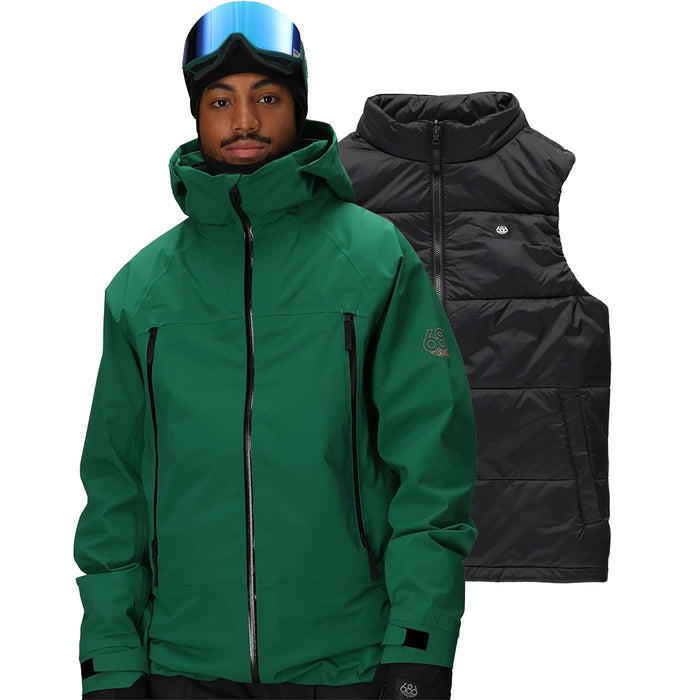 686 Smarty 3-in-1 Rodeo 3L Snow Jacket emerald green pure boardshop