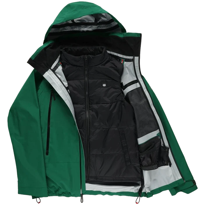 686 Smarty 3-in-1 Rodeo 3L Snow Jacket emerald green pure boardshop