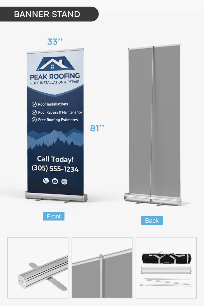 8ft Tension Backdrop Display Package