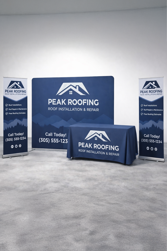 8ft Tension Backdrop Display Package