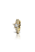 8mm Diamond Star Eternity Earring - Yellow Gold