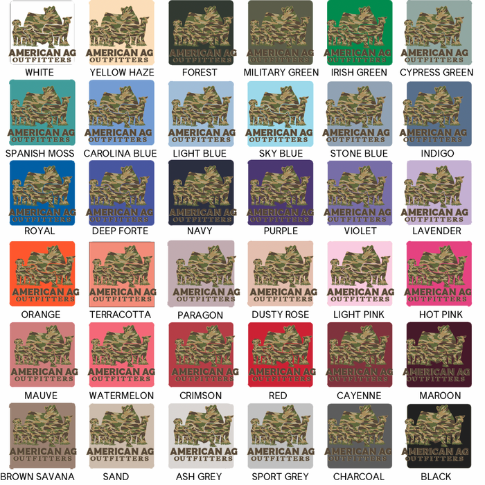 AAO Camo Animals – Crewneck - Front & Back!