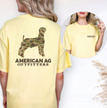AAO Camo Goat – Comfort Colors T-Shirt - Front & Back