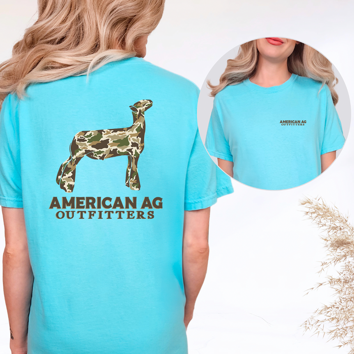 AAO Camo Lamb – Comfort Colors T-Shirt - Front & Back