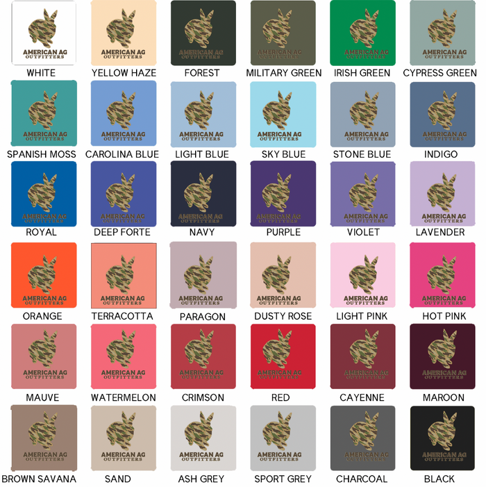 AAO Camo Rabbit – Crewneck - Front & Back!