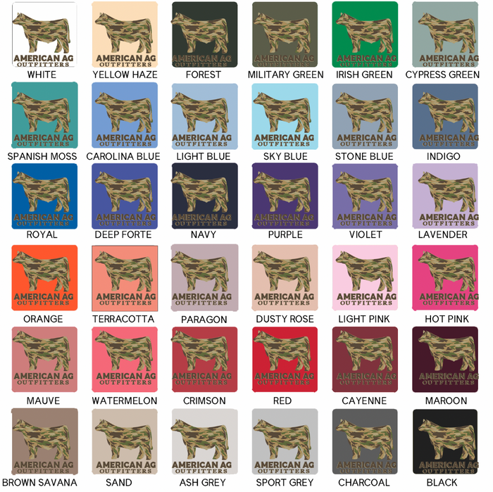 AAO Camo Steer – Crewneck - Front & Back!