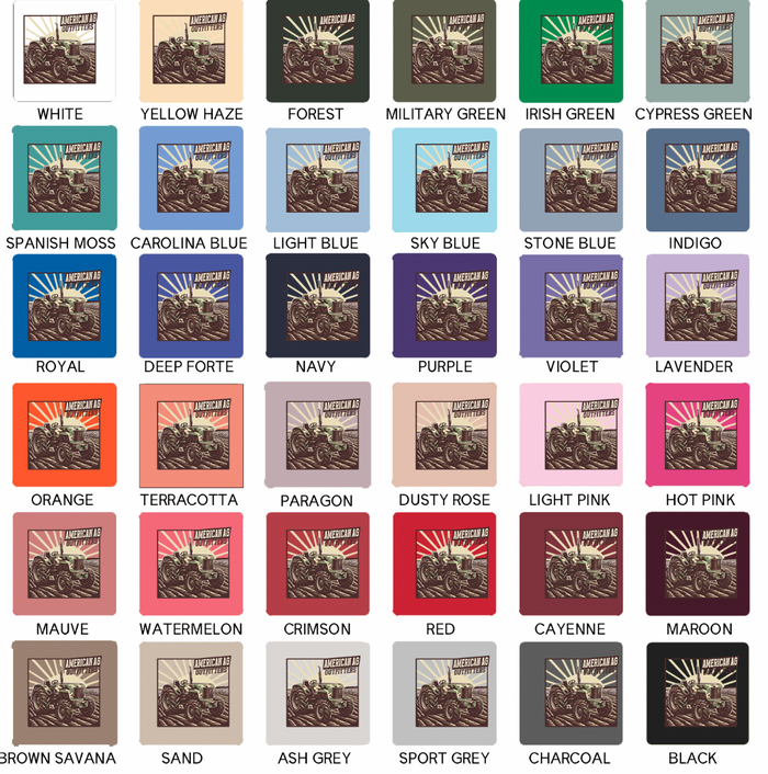 AAO Camo Tractor – Crewneck - Front & Back!