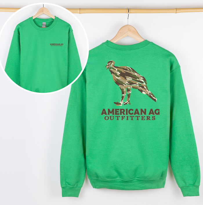 AAO Camo Turkey – Crewneck - Front & Back!