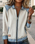 Abigail | Reversed Zipper Jacket