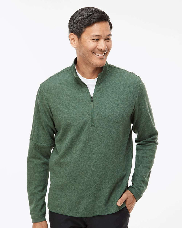 Adidas Men's 3-Stripes Quarter-Zip Sweater Pullover A554