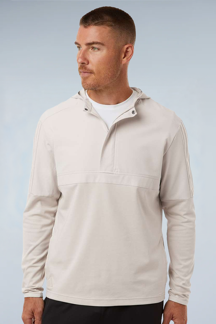 Adidas Men's Half-Zip Hooded Anorak A607