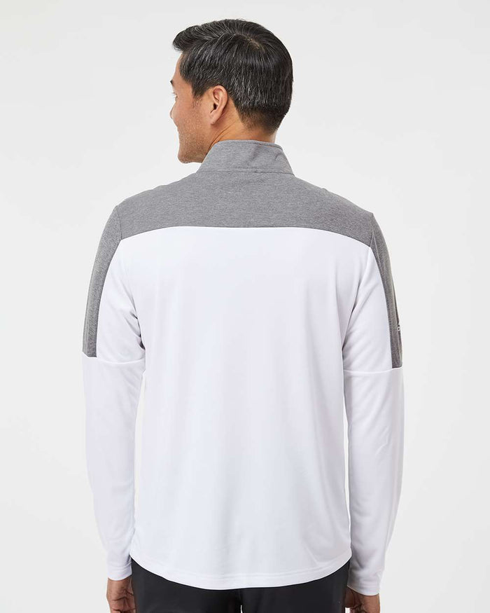 Adidas Men's Ultimate365 Lightweight Colorblocked Quarter-Zip Pullover A552