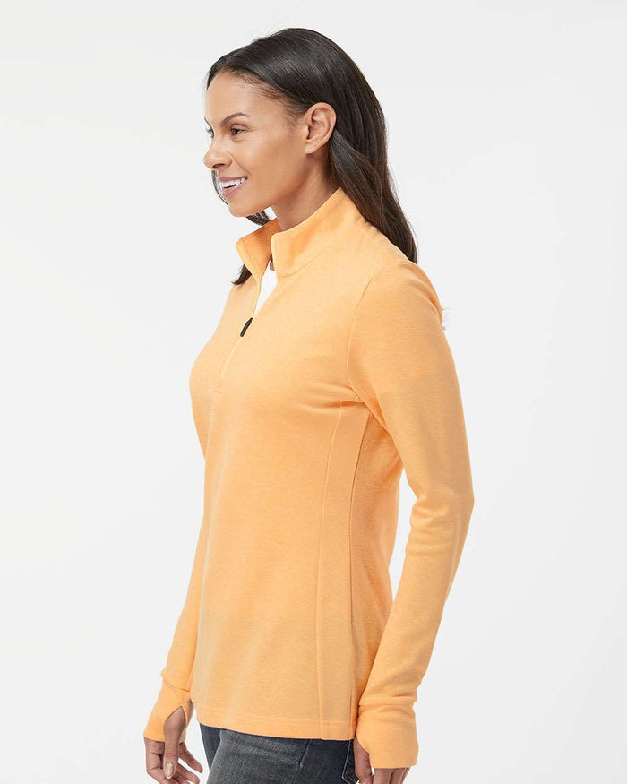 Adidas Women's 3-Stripes Quarter-Zip Sweater Pullover A555