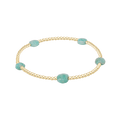 Admire Small Gem 2mm Bracelet Gold Amazonite