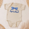 Agriculture Script Bow Blue– Infant/Toddler/Youth