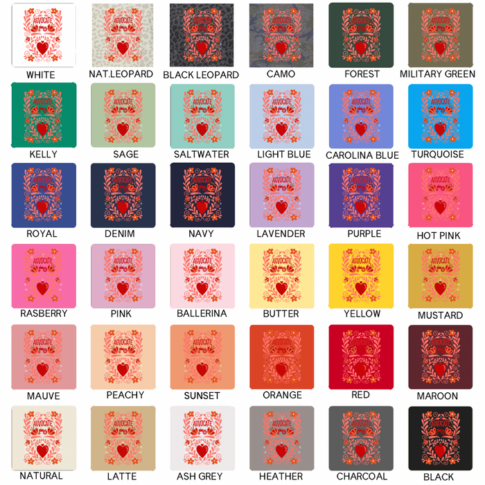 Agvocate for AG Heart Sketch– Infant/Toddler/Youth