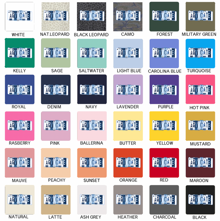 Agvocate License Plate– Infant/Toddler/Youth