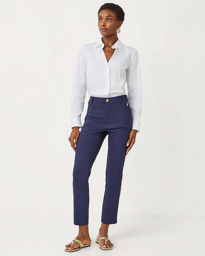Lilly Pulitzer - Ana High Rise Pant - True Navy