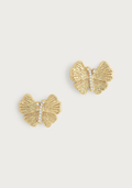 Anabel Aram Butterfly Stud Gold Earring
