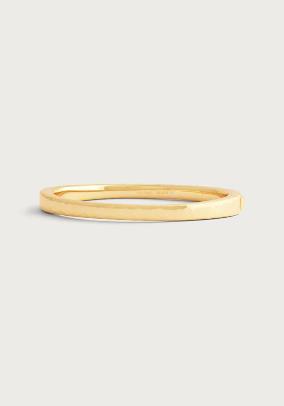 Anabel Aram Farrier Thin Hinged Bangle Gold