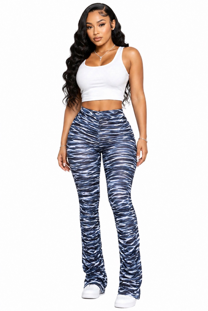 Andrea.....Stacked Multi Color Pants