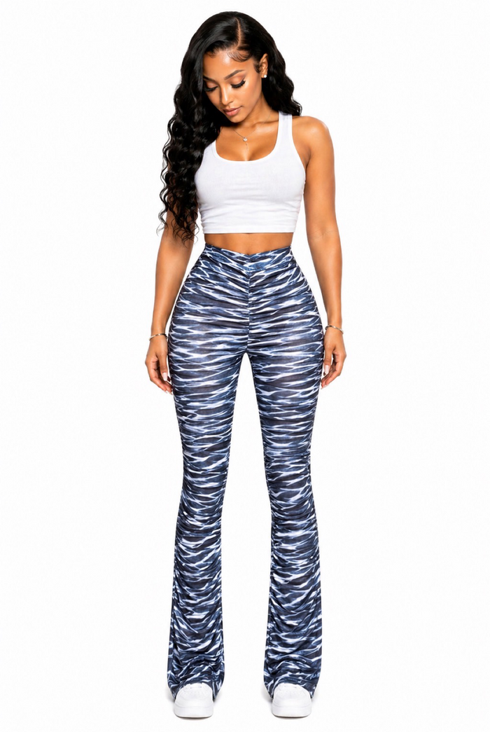 Andrea.....Stacked Multi Color Pants