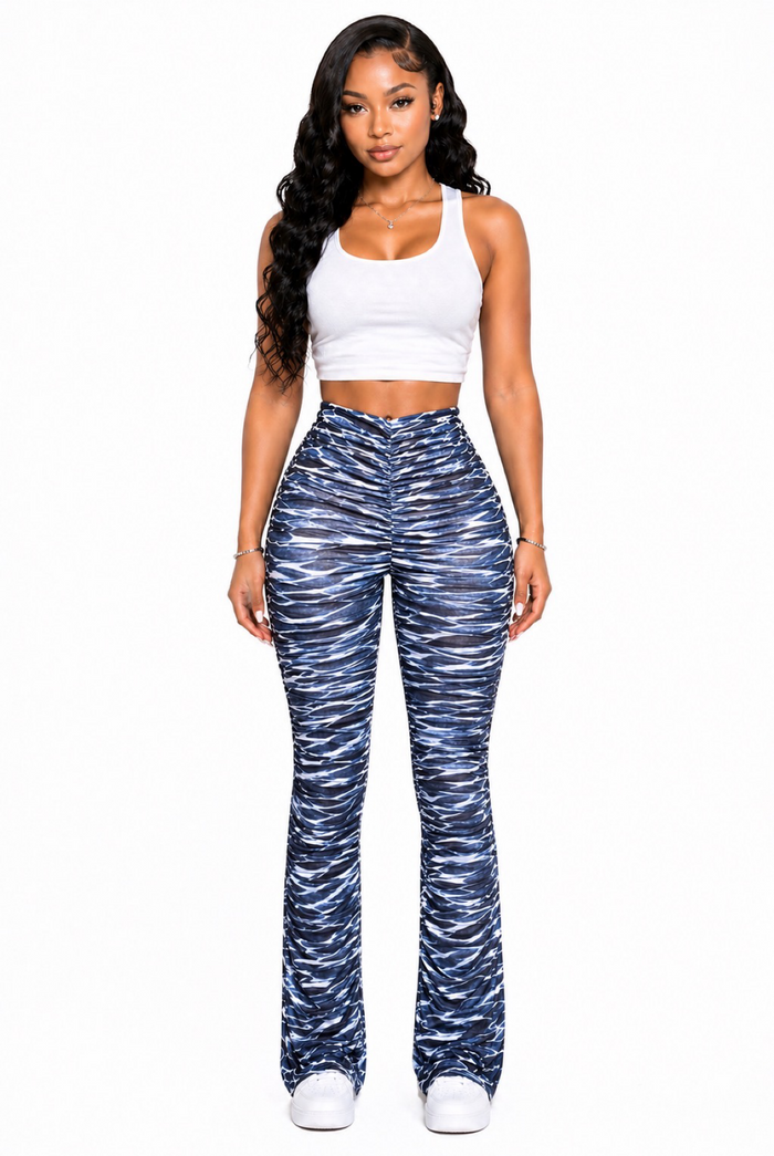 Andrea.....Stacked Multi Color Pants