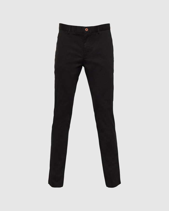 Asquith Black Chino - Men's Pants at Menzclub