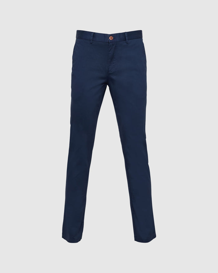 Asquith Navy Chino - Men's Pants at Menzclub