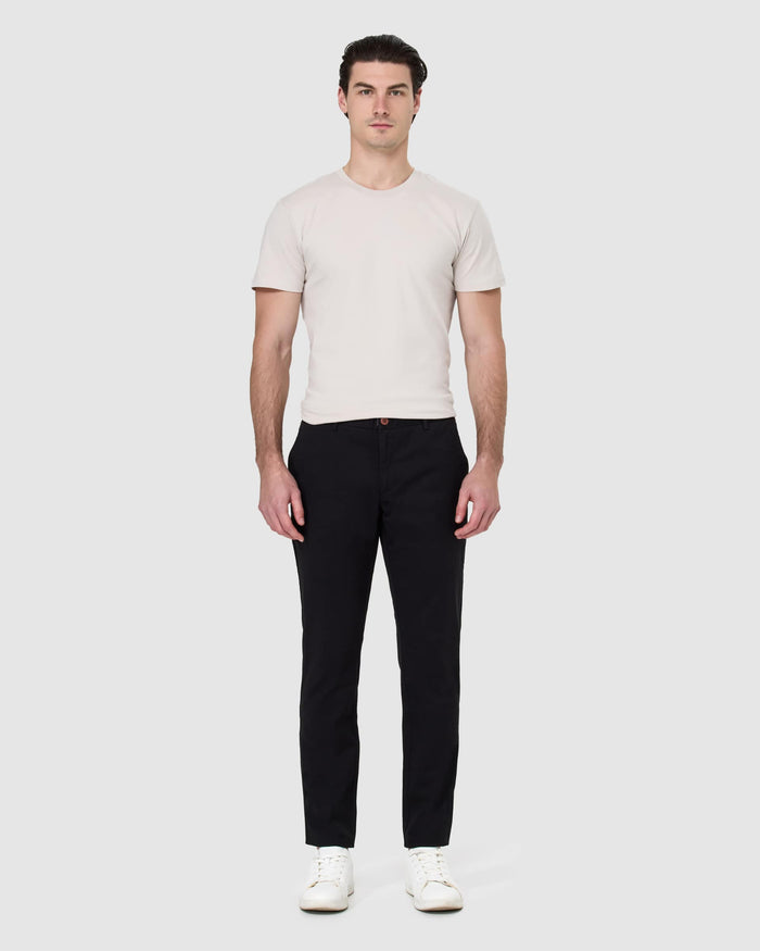 Asquith Black Chino - Men's Pants at Menzclub