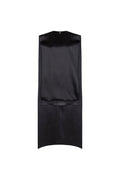 Athena Dress - Black Satin