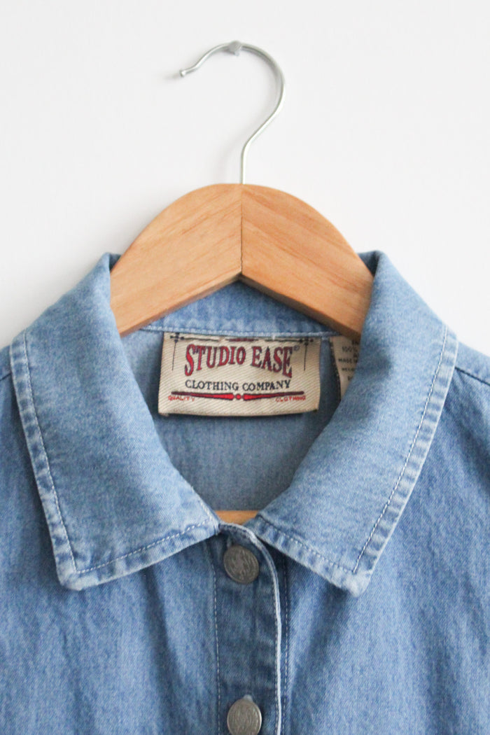avalon denim vest