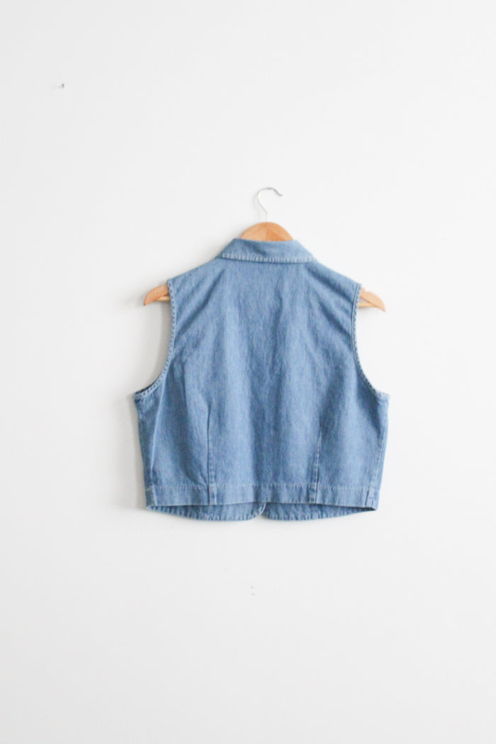 avalon denim vest