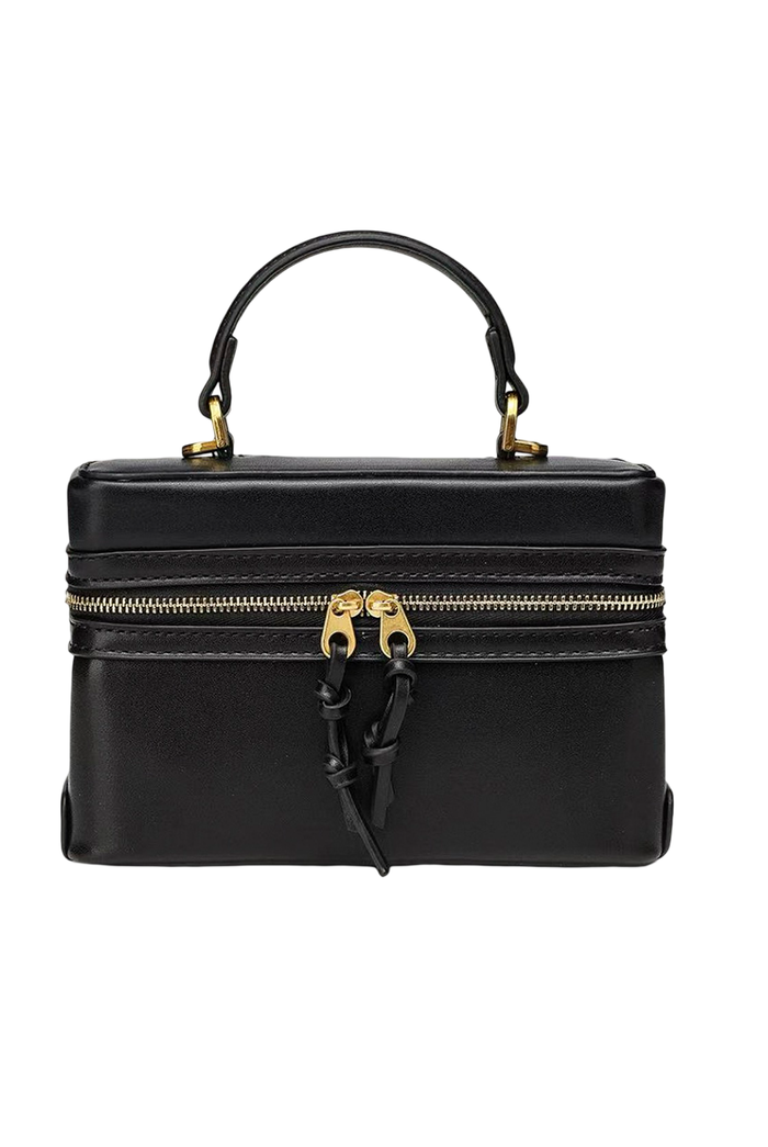Bag Her - Modern Zipper Handle Satchel Purse