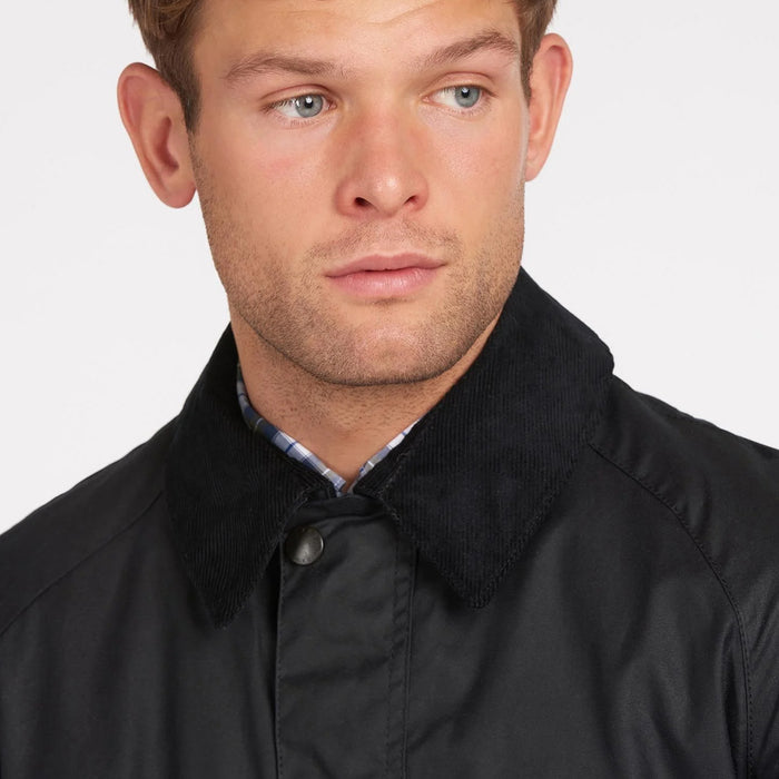 Barbour - Ashby Wax Jacket in Navy - Nigel Clare