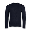 Barbour - Essential Cable Knit Jumper In Navy - Nigel Clare
