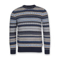 Barbour - Fairisle Crew Neck Jumper in Midnight - Nigel Clare