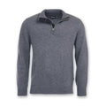 Barbour - Holden Half Zip Jumper in Grey Marl - Nigel Clare