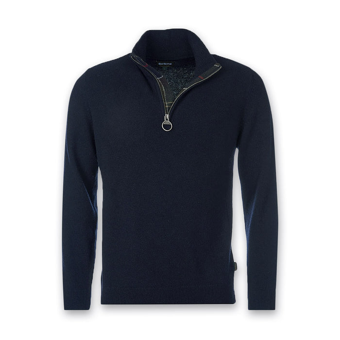 Barbour - Holden Half Zip Jumper in Navy - Nigel Clare