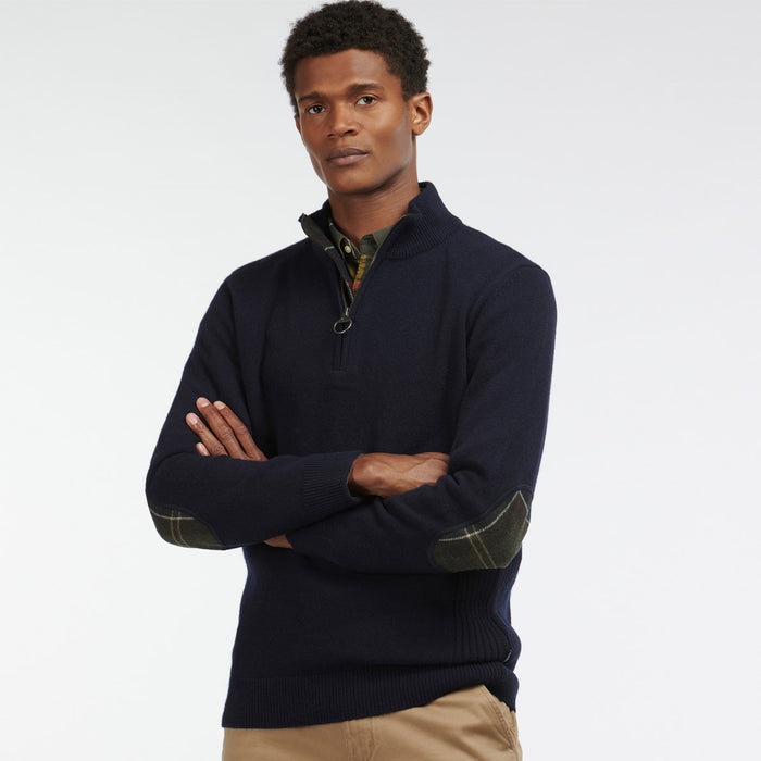 Barbour - Holden Half Zip Jumper in Navy - Nigel Clare