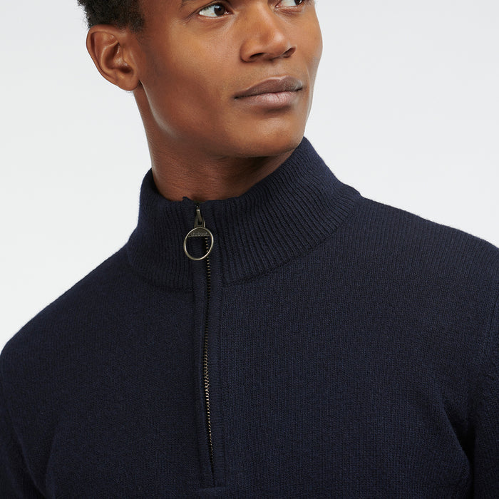 Barbour - Holden Half Zip Jumper in Navy - Nigel Clare