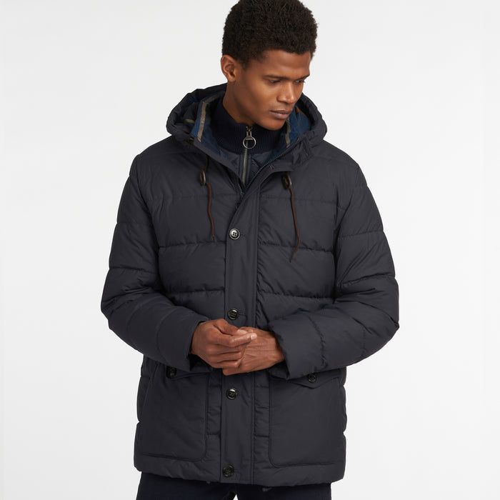 Barbour - Mobury Quilted Jacket In Navy - Nigel Clare