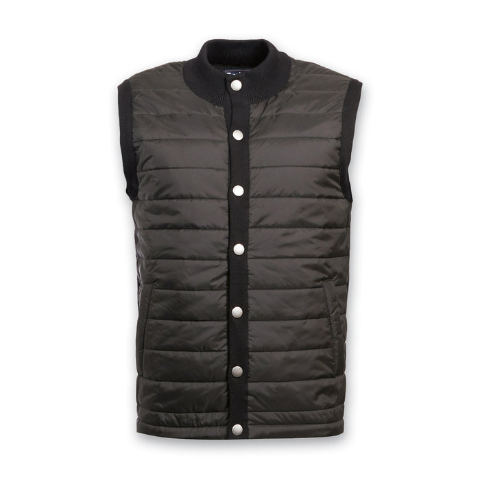 Barbour - Quilted Front Essential Gilet in Black - Nigel Clare