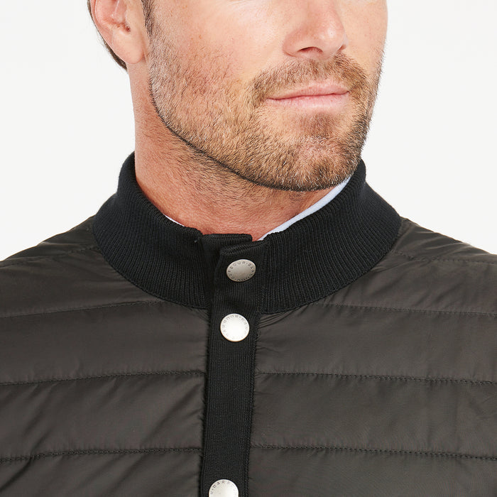 Barbour - Quilted Front Essential Gilet in Black - Nigel Clare