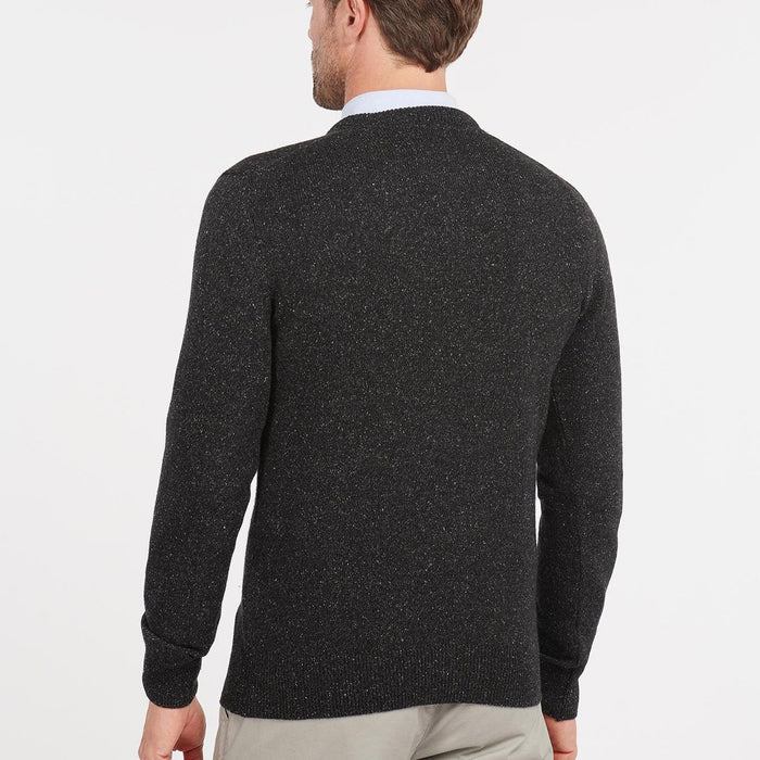Barbour - Tisbury Crew Neck Knit Jumper in Black - Nigel Clare