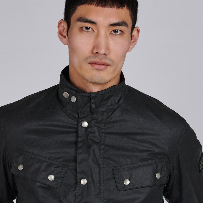 Barbour Intl - Duke Wax Jacket in Sage - Nigel Clare