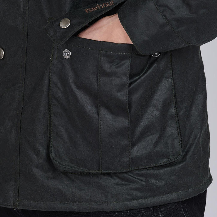 Barbour Intl - Duke Wax Jacket in Sage - Nigel Clare